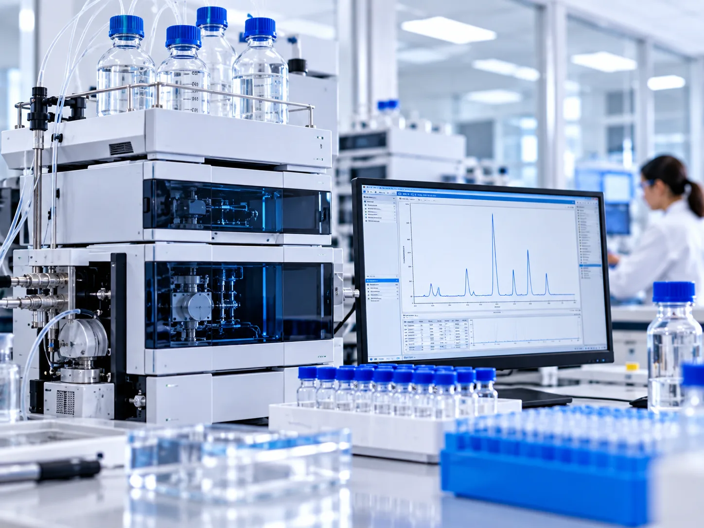 Instrumentación de laboratorio para análisis de compuestos